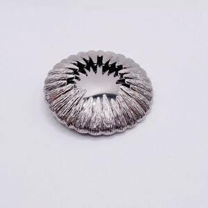 Monet Signed Large Mirrored Starburst Sun Celestial Brooch